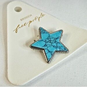Free People High Roller Blue Star Broach